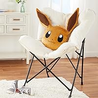 Vista 5 de Franco Pokemon Eevee Anime Kids - Almohada decorativa súper suave, talla única, (producto oficial con licencia)