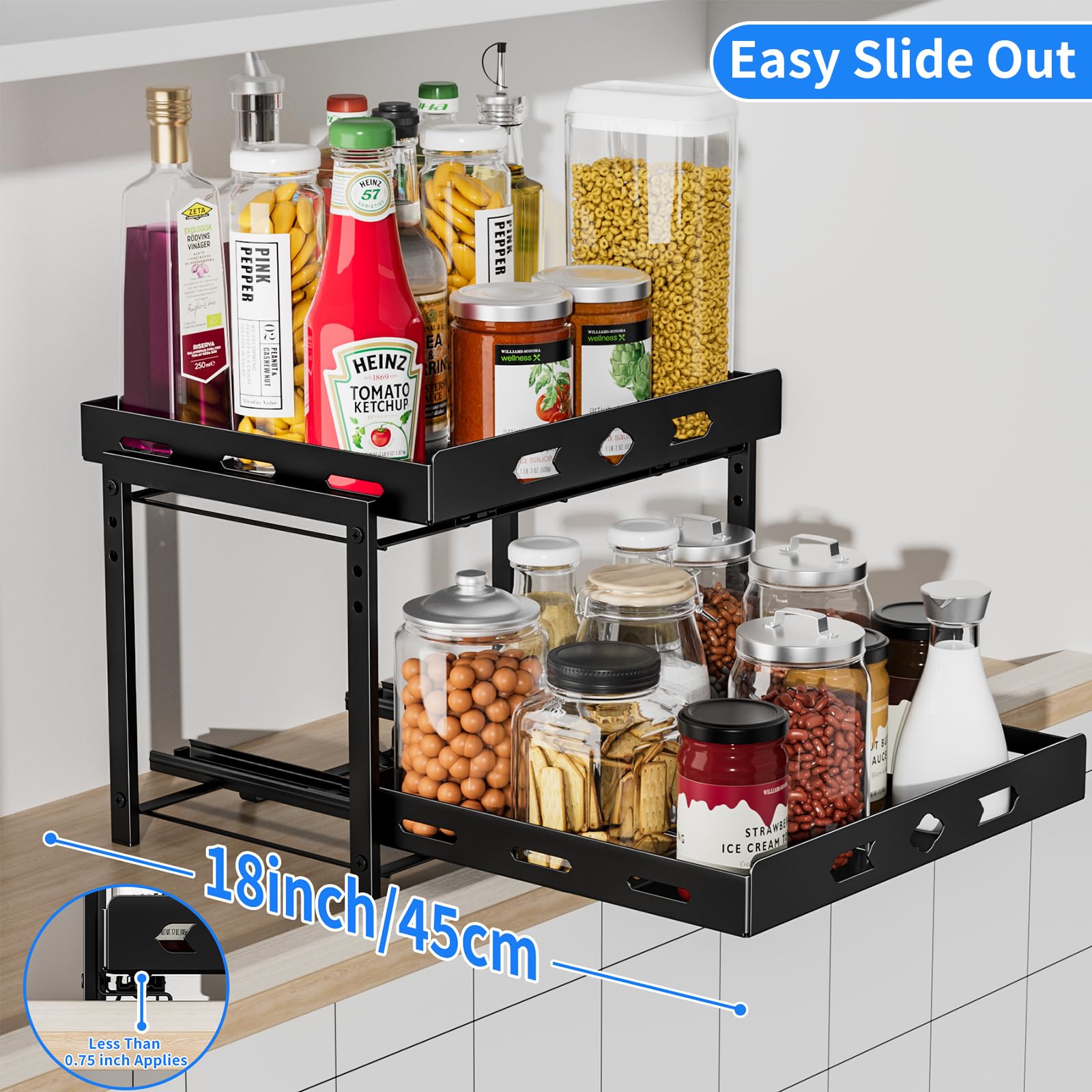 Set 22 Contenitori Ermetici Per Alimenti - BPA Free, 5 Misure, Impilabili, Con Cucchiai Ed Etichette