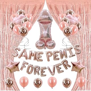 Bachelorette Party Decorations,Bride Balloons,Foil Curtains, Rose Gold Bridal Shower Party Supplies Decor-Bridal Shower,Confetti Balloons Pack Fringe Curtain (rose gold)