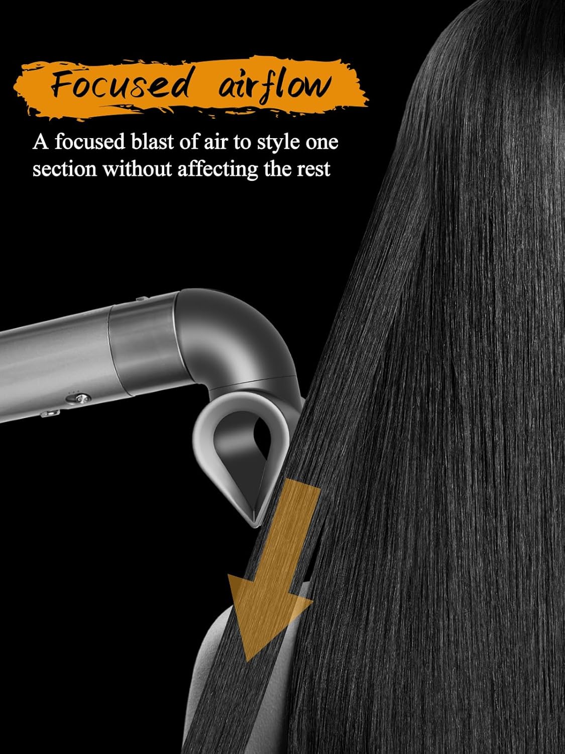 Round Brush Attachment and Blade Concentrator Attachment Compatible with Dyson Airwrap HS01 HS05 HS08 to Straighten Add Volume and a Smooth More Aligned Finish