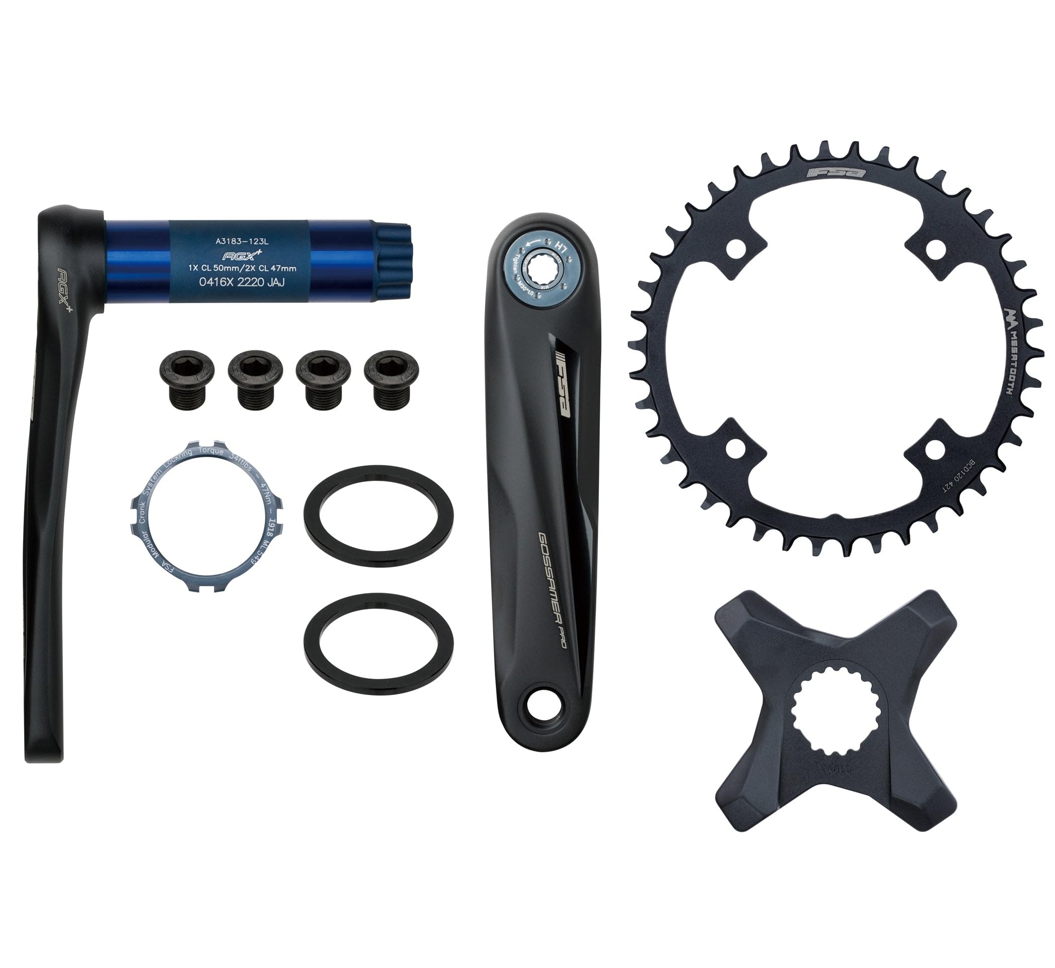 Amazon | FSA Gossamer Pro モジュラー AGX+ クランクセット 386EVO