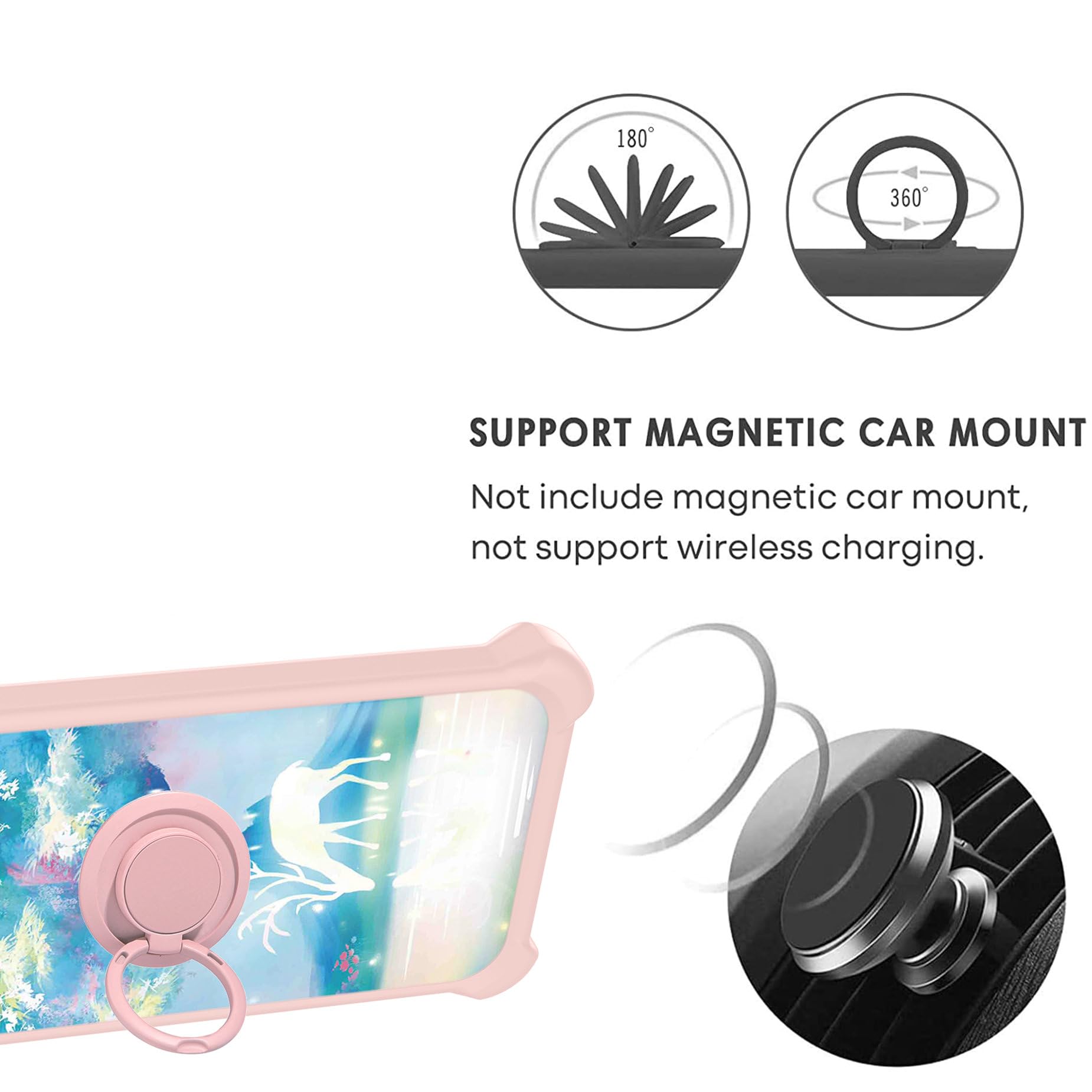 Funda Compatible Para Foxx Foxxd A55 Y Foxx Foxxd A56 [PC Duro + Silicona Suave] [Soporte Para