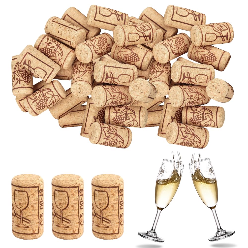 LPAMABA 100pcs 21x40 mm Corchos Naturales Corchos de Botella Corchos de Vino para Vino Tinto Manualidades y Decoración