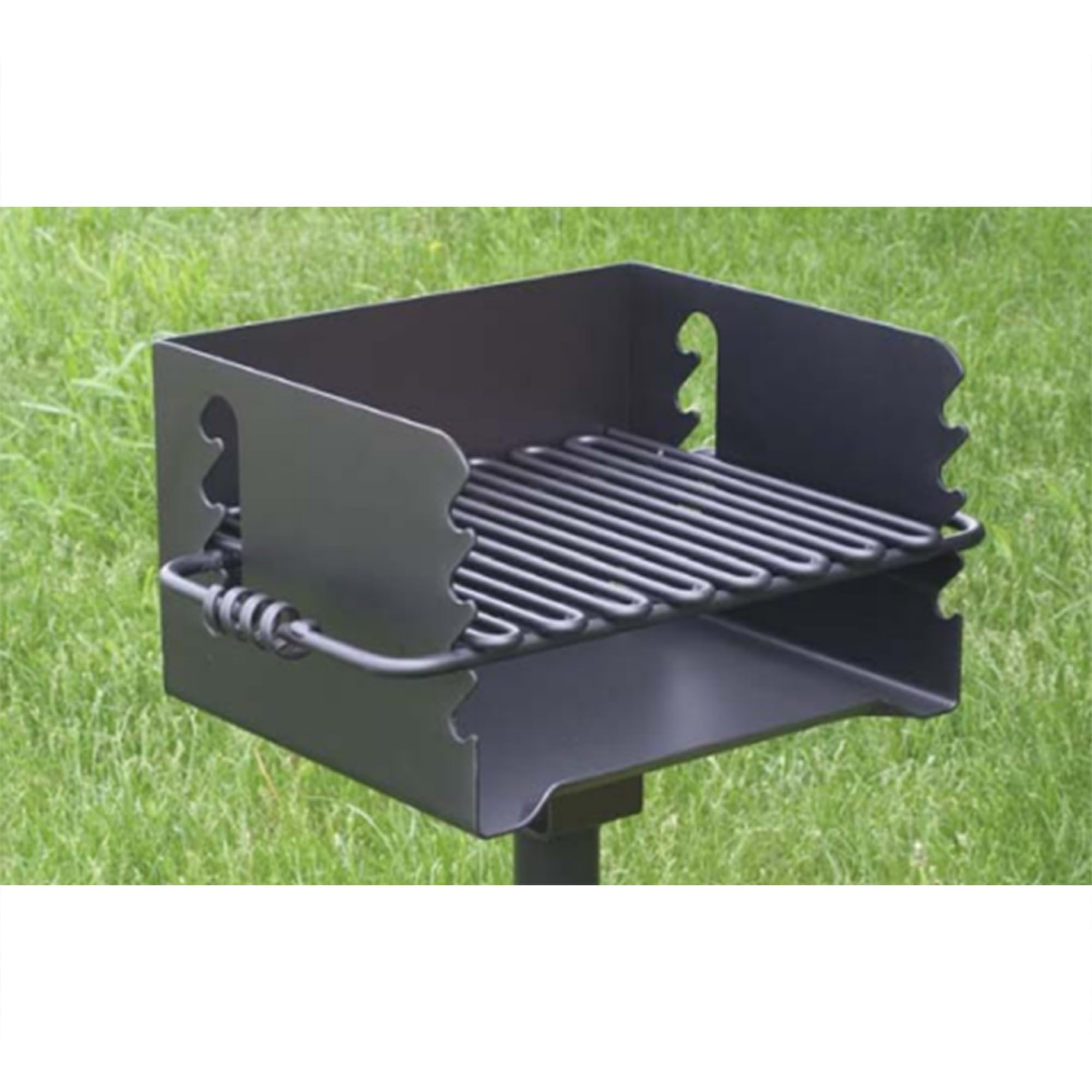 Paquete de 2 parrillas de carbón, parrilla de camping estilo parque con giratorio, CBP-135 5