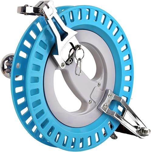 Miniatura 3 de Carrete profesional de cometa de 10.6 pulgadas, rodillo de metal estable con cinturón para cometas grandes