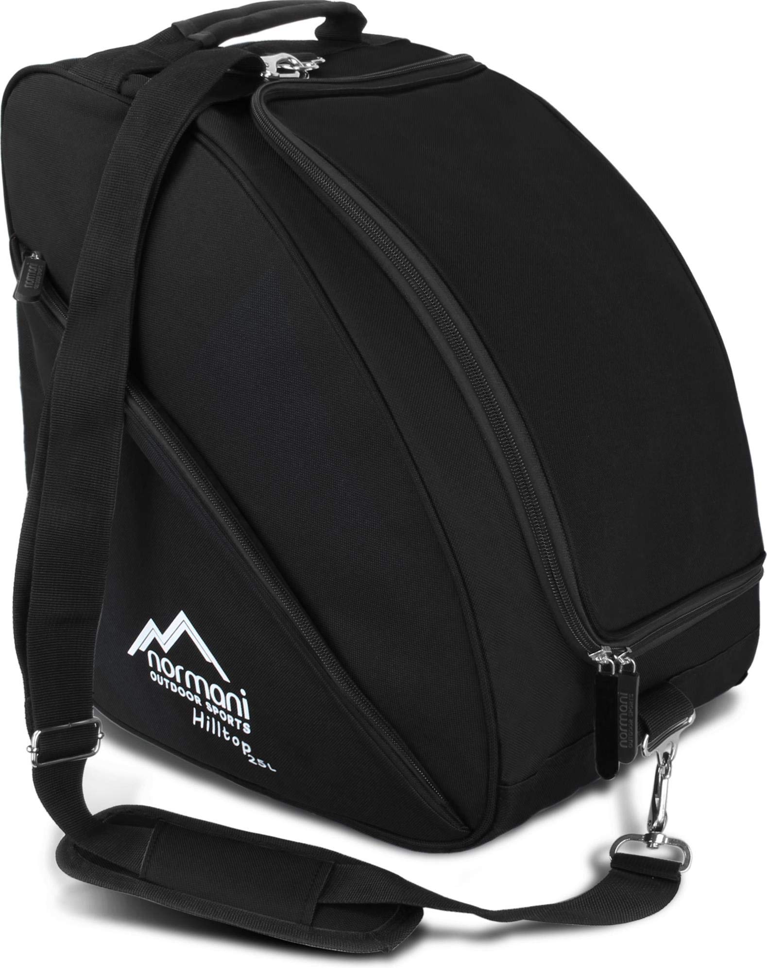 normani Skischuhtasche - Tasche für Skistiefel, 3 Equipmentseitentaschen und mit integriertem Adressfeld und gepolstertem Schultergurt