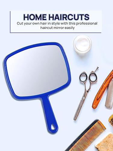 Miniatura 6 de OMIRO Espejo de mano, espejo de mano con mango, American Old Glory Blue