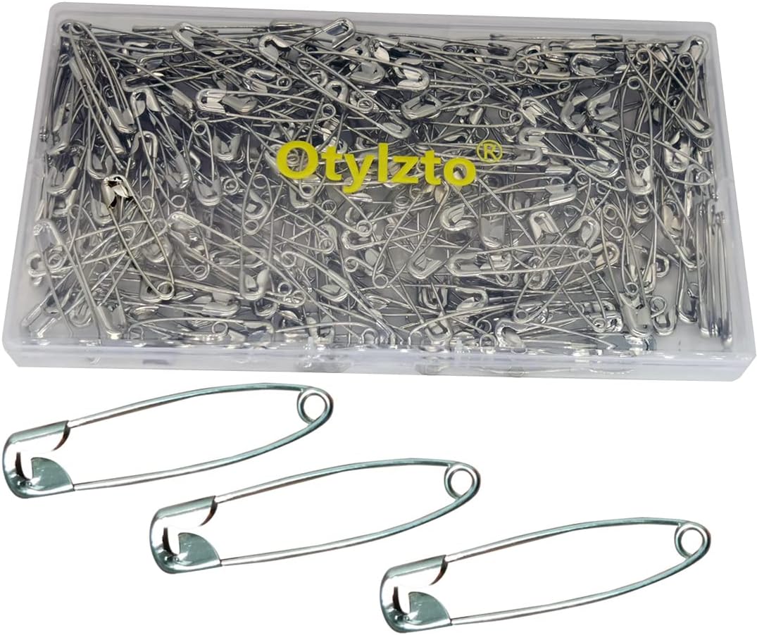Otylzto 300PCS Heavy Duty Safety Pins 1.5 Inch,Large Safety Pins,Strong