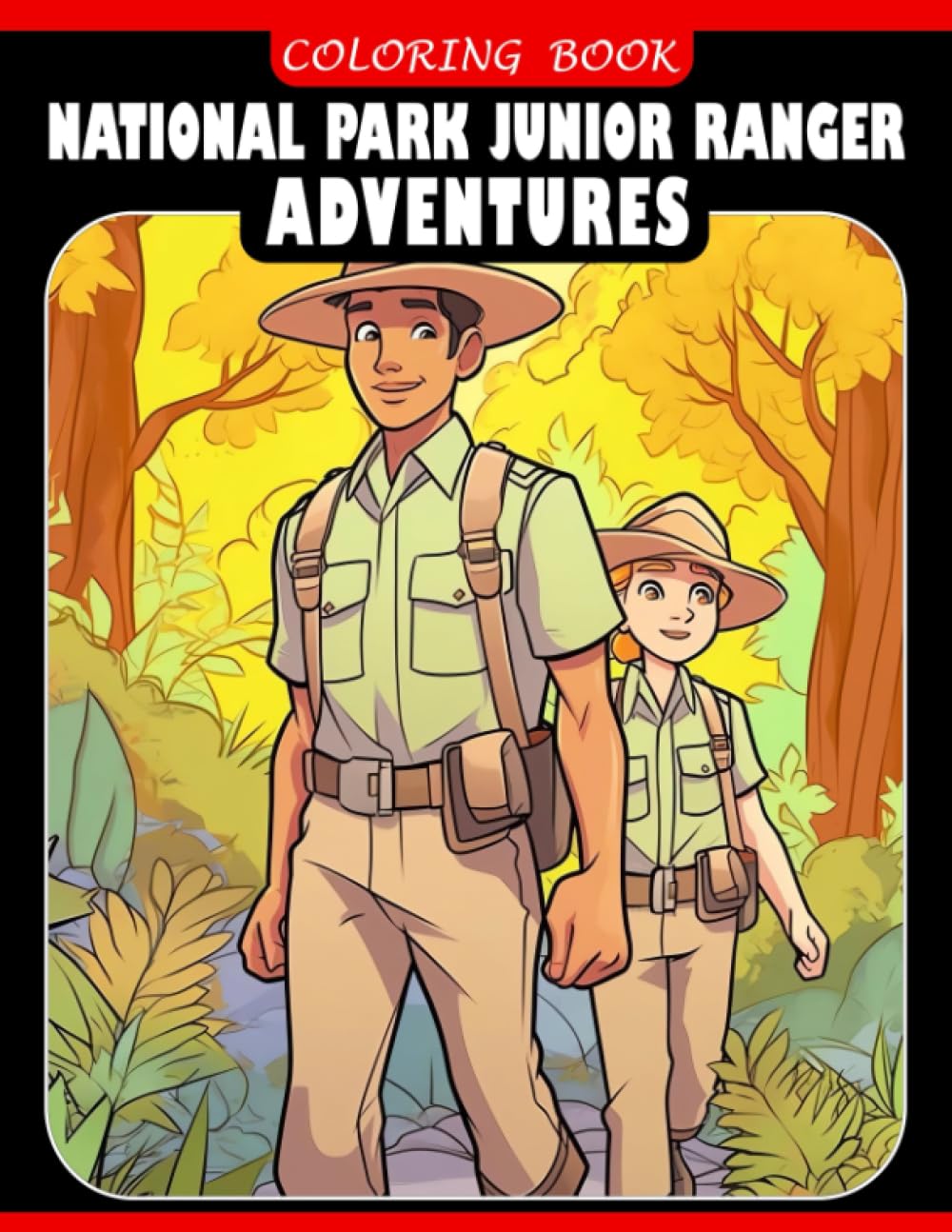 National Park Junior Ranger Adventures: An Educational Coloring Book for Nature-Loving Kids (Ages 6-9)