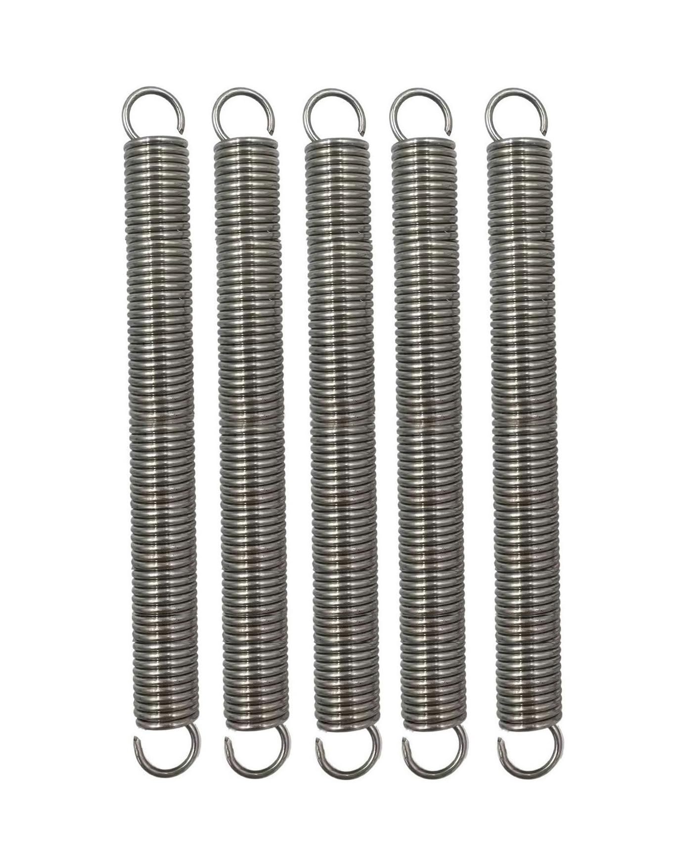 5 Stücke Spannfeder Zugfeder Mit Haken 130mm, Durchmesser 1,0mm, Außendurchmesser 10mm