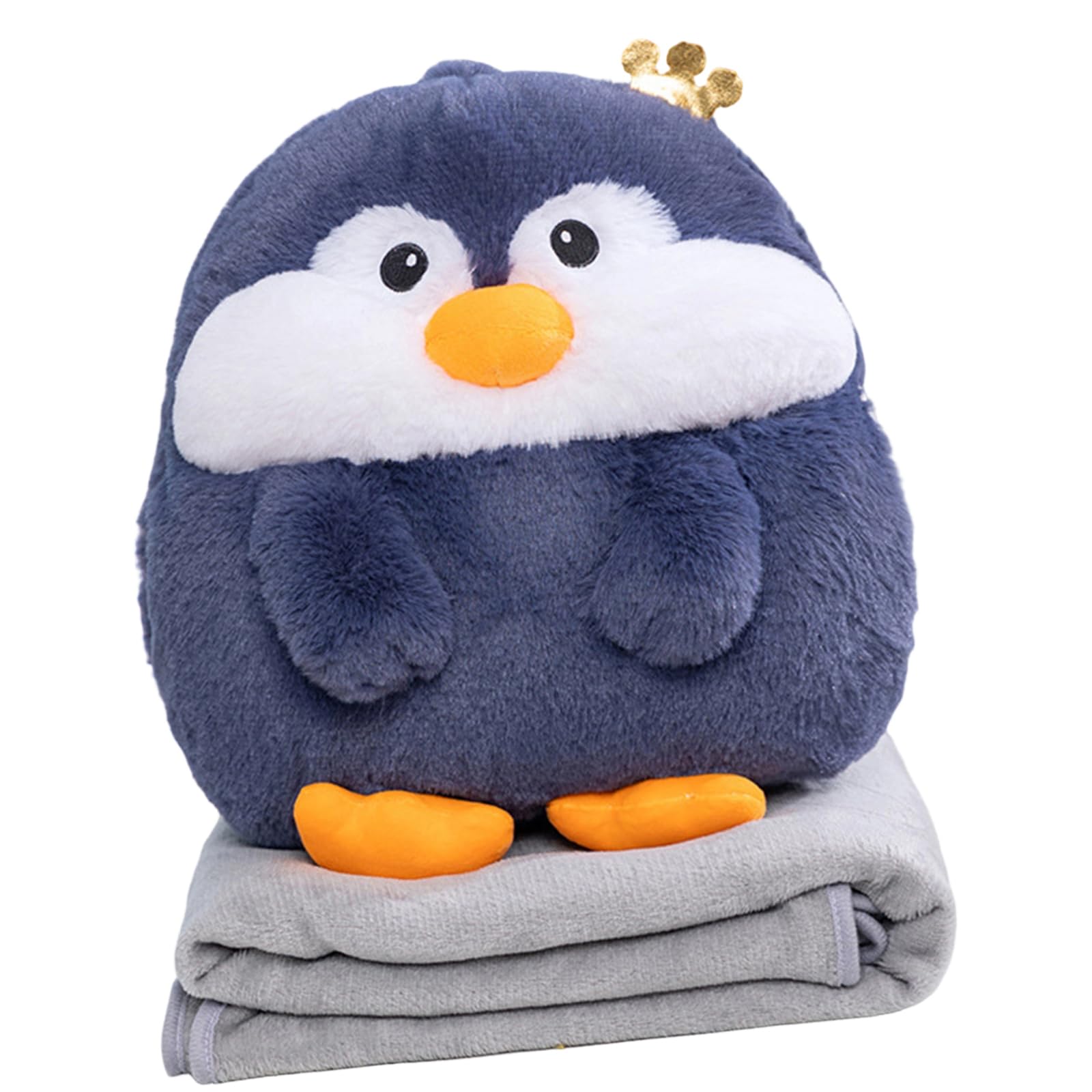 Kalttoy Multifunctional Plushie Pillow Blanket with Lovely Animal Pattern for Home Travel Use Hamster Pillow Blanket