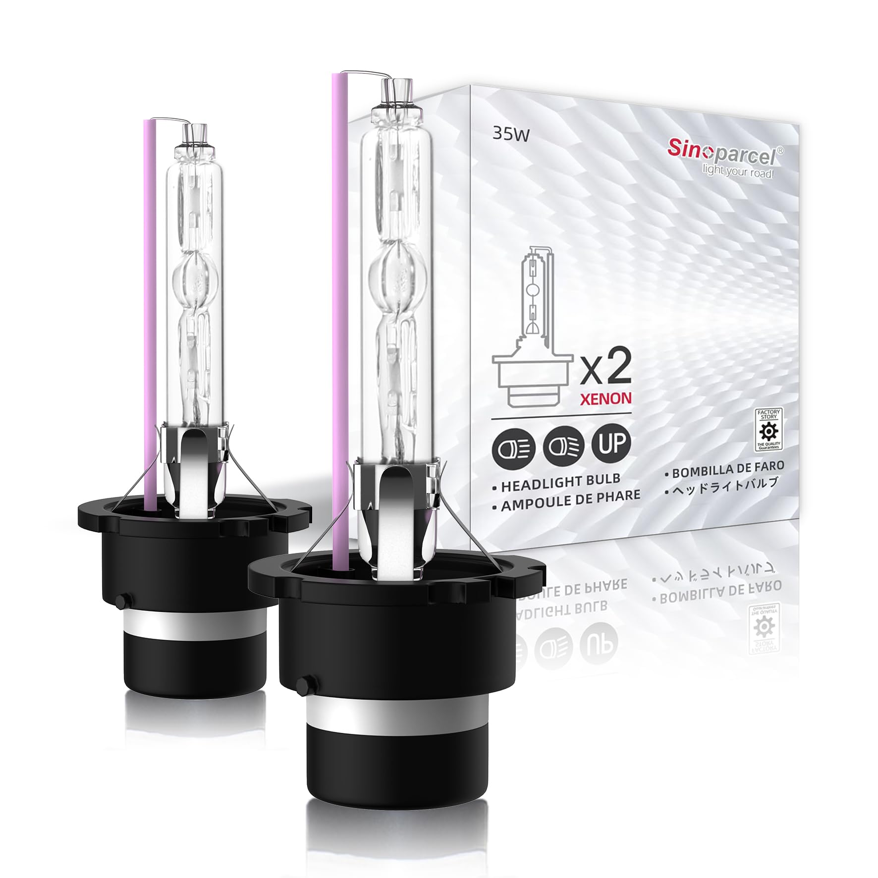 Sinoparcel D2S HID Headlight Bulb 10000K Deep Blue 2PCS