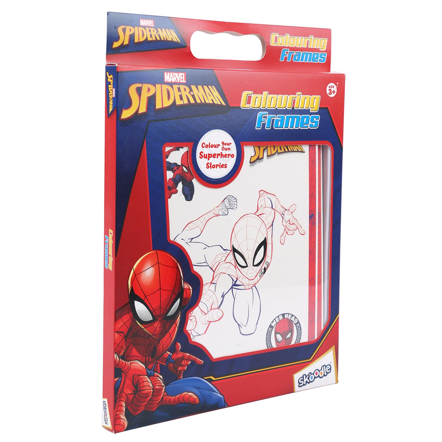 Skoodle Marvel Spiderman Colouring Frames for Kids, Specially Crafted to Enhance Play & Colouring Experience (B09H7JDC5T) Amazon Price History, Amazon Price Tracker