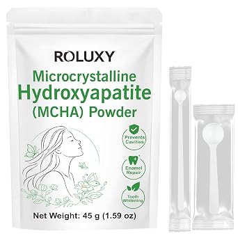 100% Pure Microcrystalline Hydroxyapatite Powder 45g 1.59 oz | Non-Nano Micro crystalline hydroxyapatite Powder for Teeth | DIY Formulations | unflavored Mcha Crystals