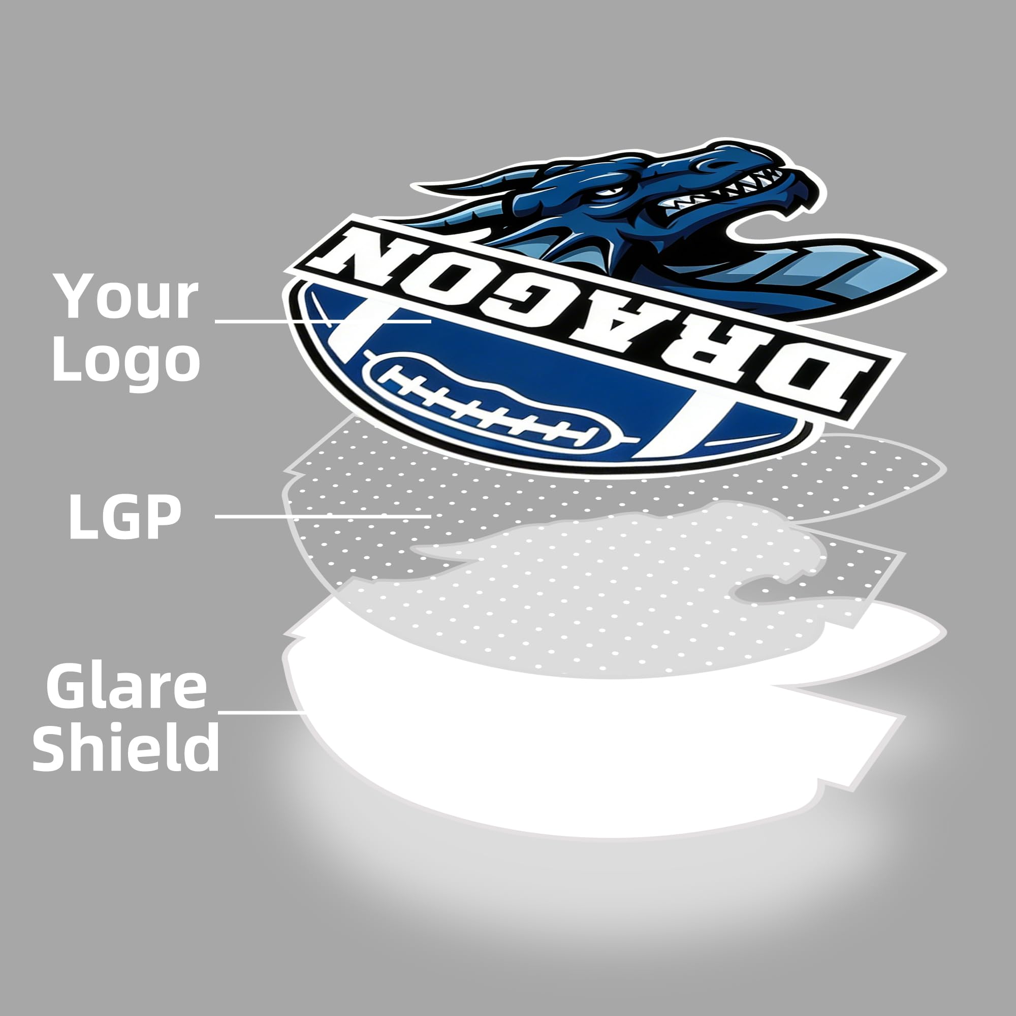 Individuelles LED Logo Schild, Ultradünne Acryl Leuchtbox, Personalisiertes Firmenschild mit Hintergrundbeleuchtung für Geschäft, Salon, Restaurant, Büro – Wandmontage