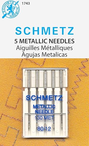 SCHMETZ Agujas metálicas para máquina de coser (130 MET) - Cardadas - Tamaño 8012
