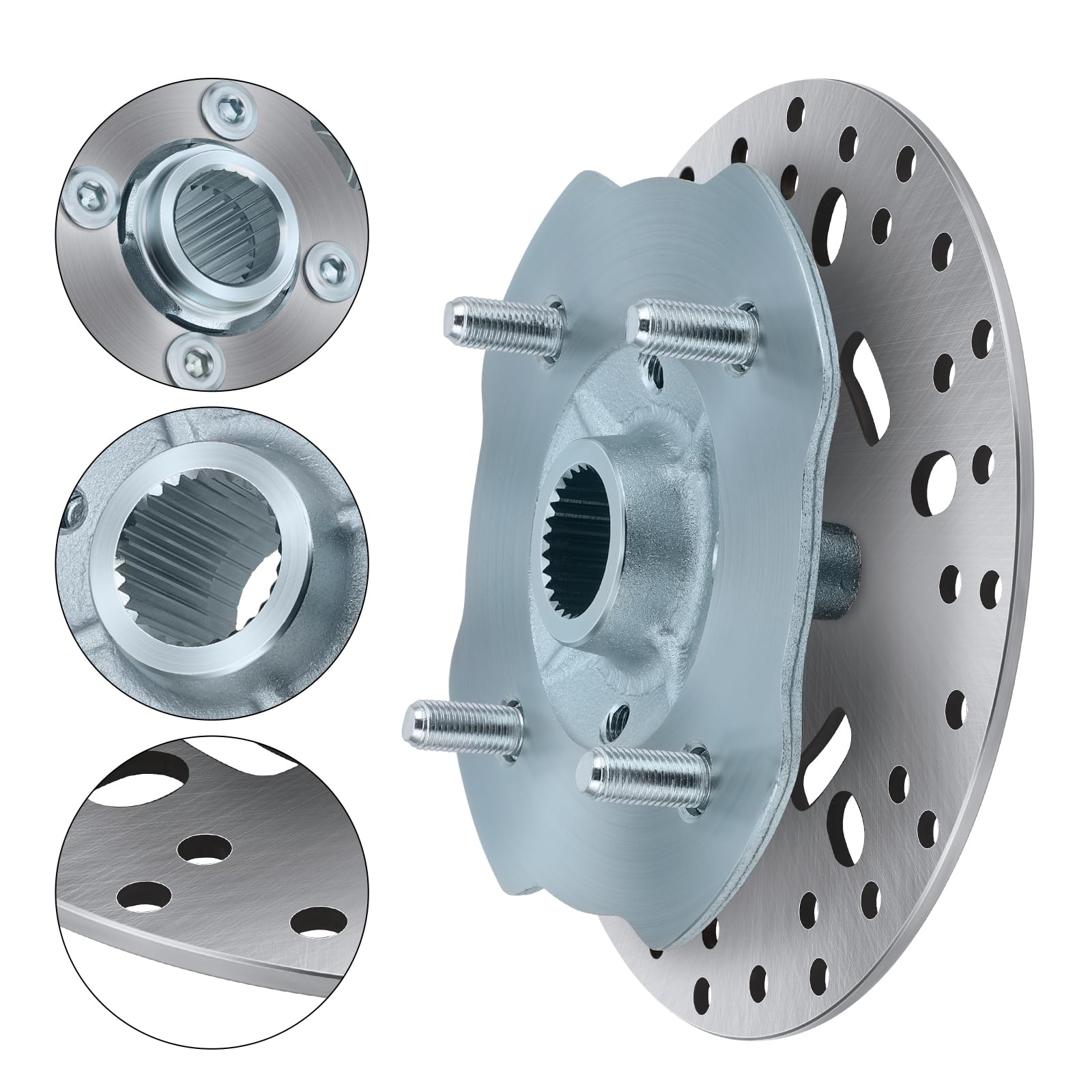 Amazon.com: JAVIK Front Wheel Hub And Brake Rotor With Bolts for