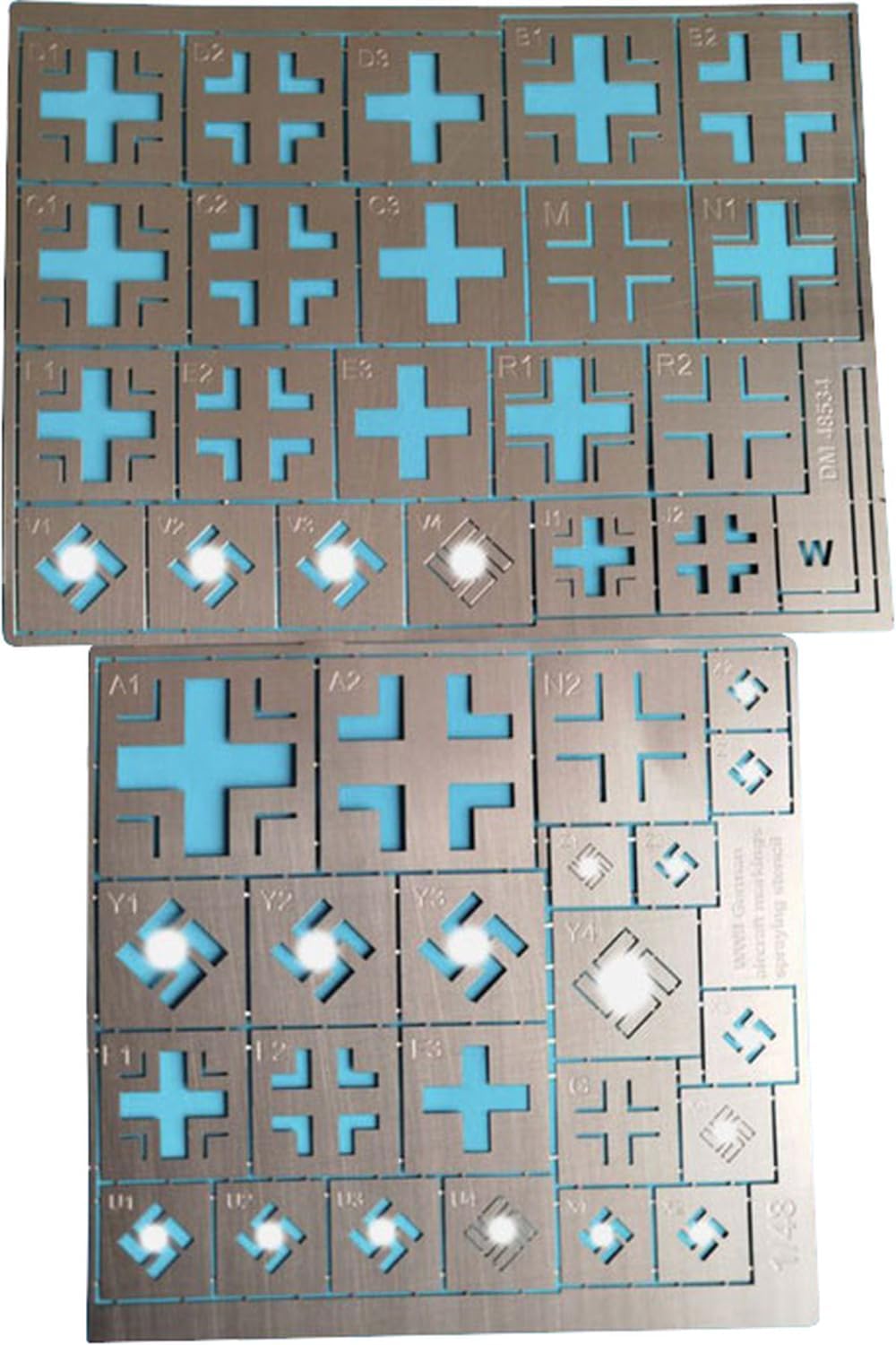 ダンモデルズ 1/48 WW2 ルフトバッフェ マーキング エッチングステンシル ホビー用塗装用具 DAN48534