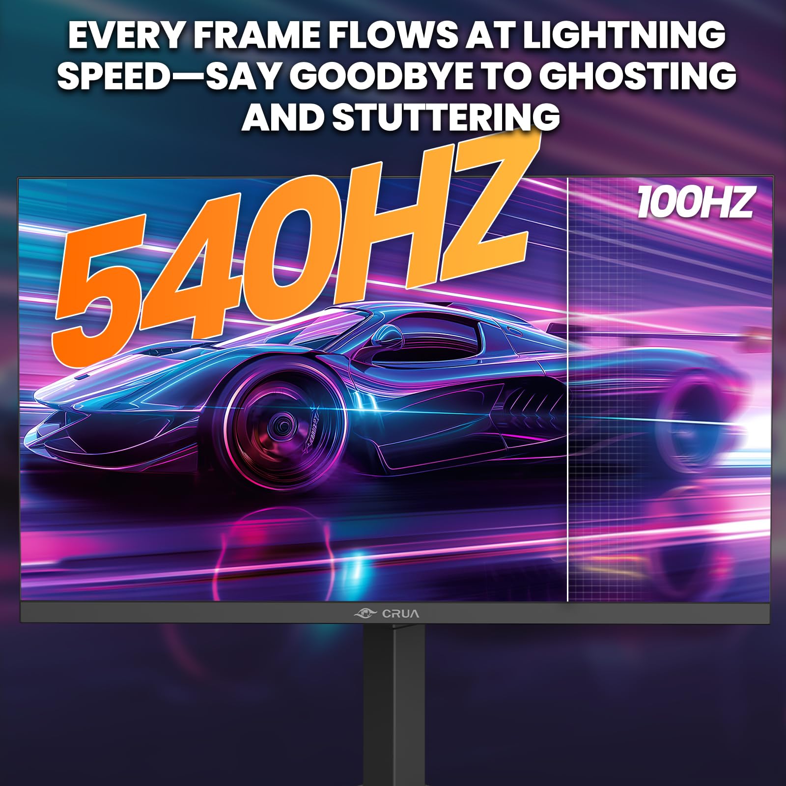 Amazon.co.jp: CRUA 27インチ 540Hz ゲーミングモニター IPS FHD