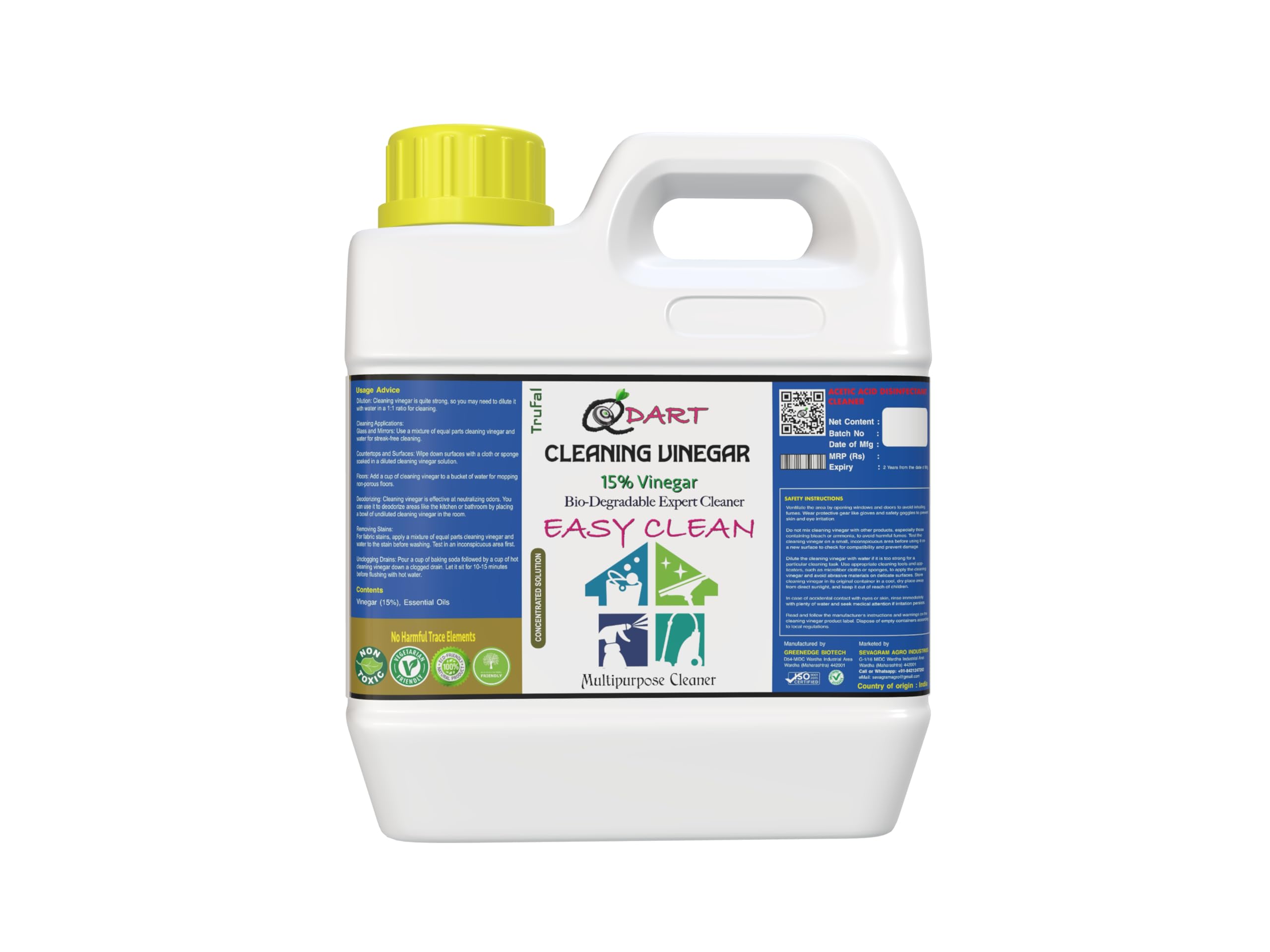 QDart Vinegar for Cleaning Purpose, 15% Vinegar, All Purpose Cleaner, 1 Ltr (B0D59T47MW) Amazon Price History, Amazon Price Tracker