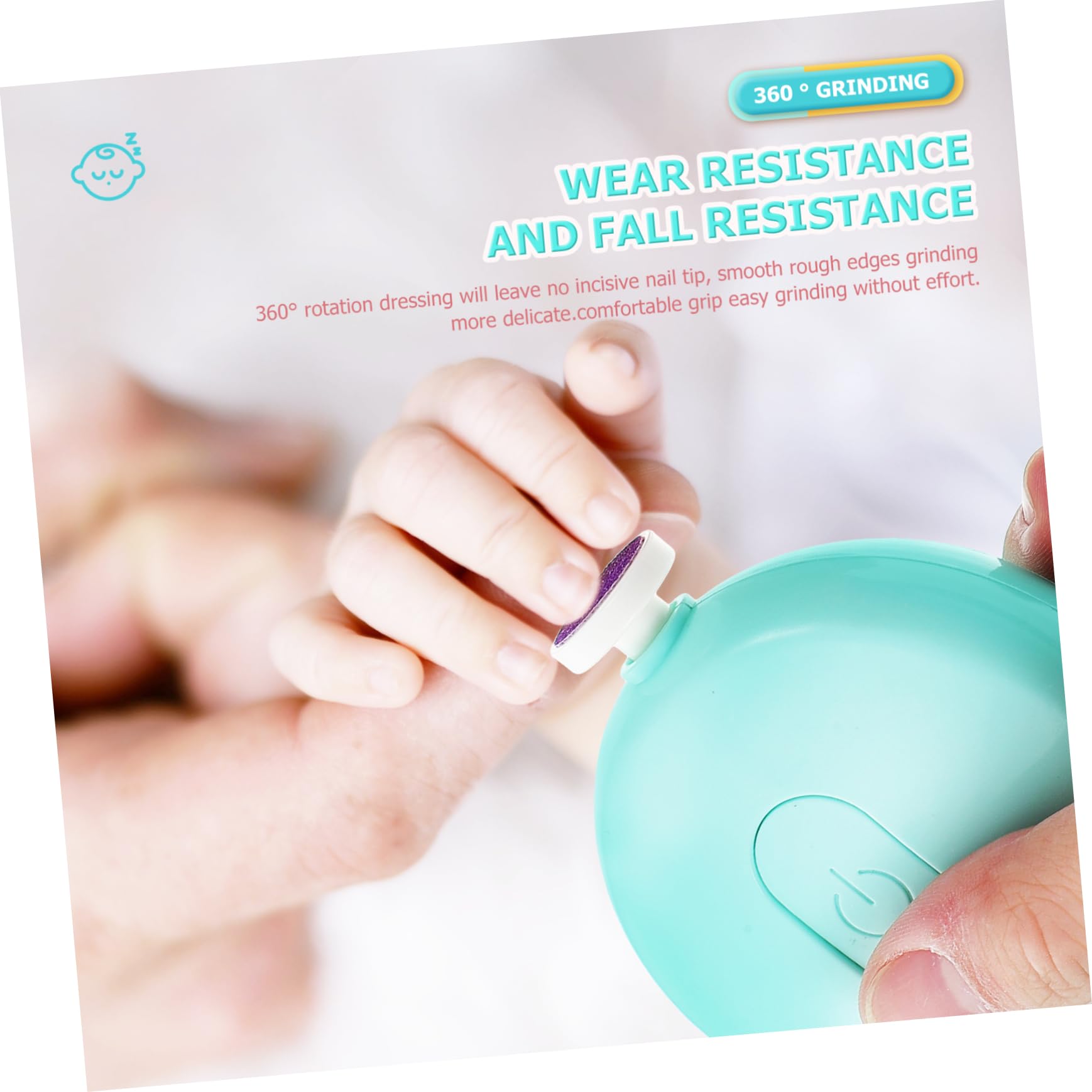 QUMIIRITY Baby Nail Trimmer Kit Electric Nail File Safe for Newborns Easy to Carry Use