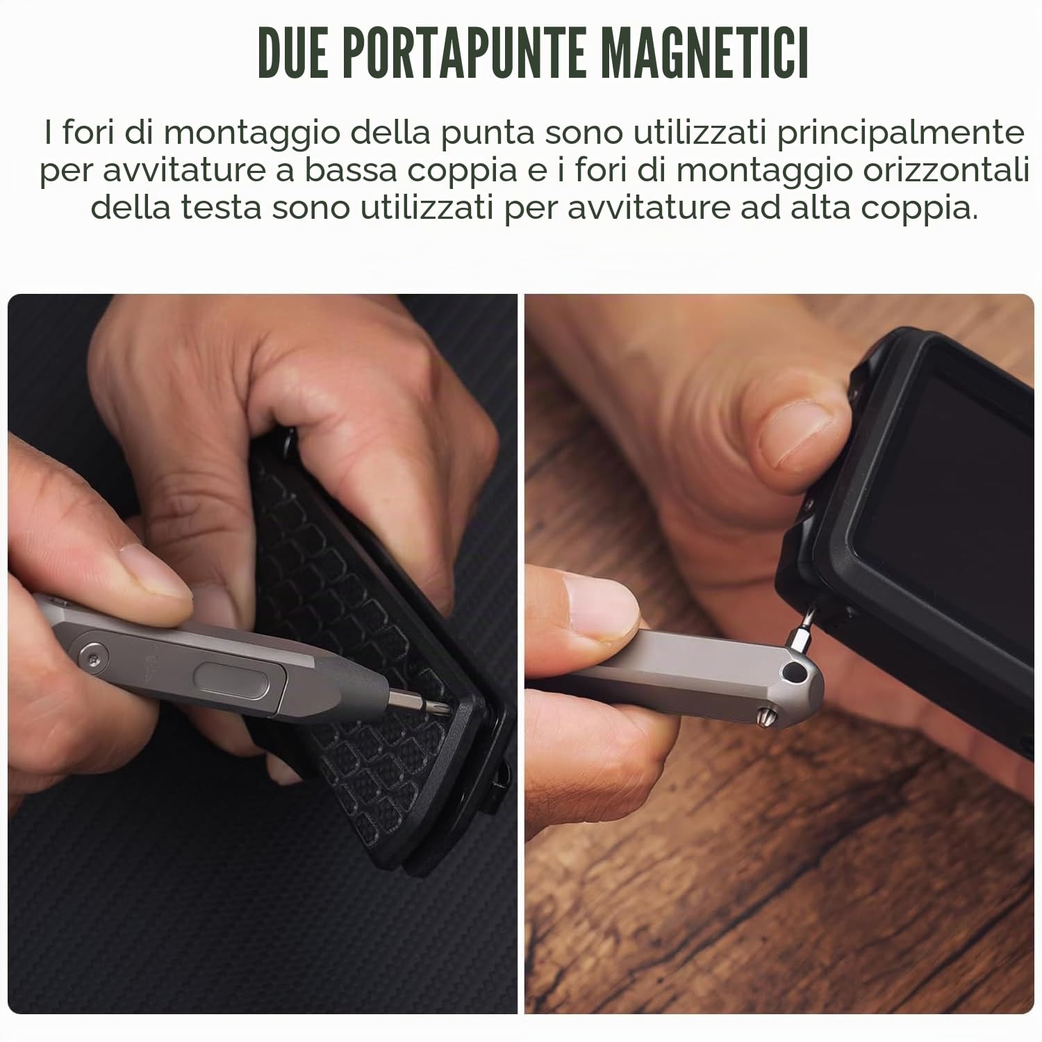 OKNIFE Otacle D1-mini Set cacciaviti in titanio, 8 in 1 Set giraviti, cacciaviti di precisione, assorbimento magnetico,cacciavite torx per dispositivi elettronici e riparazioni domestiche.