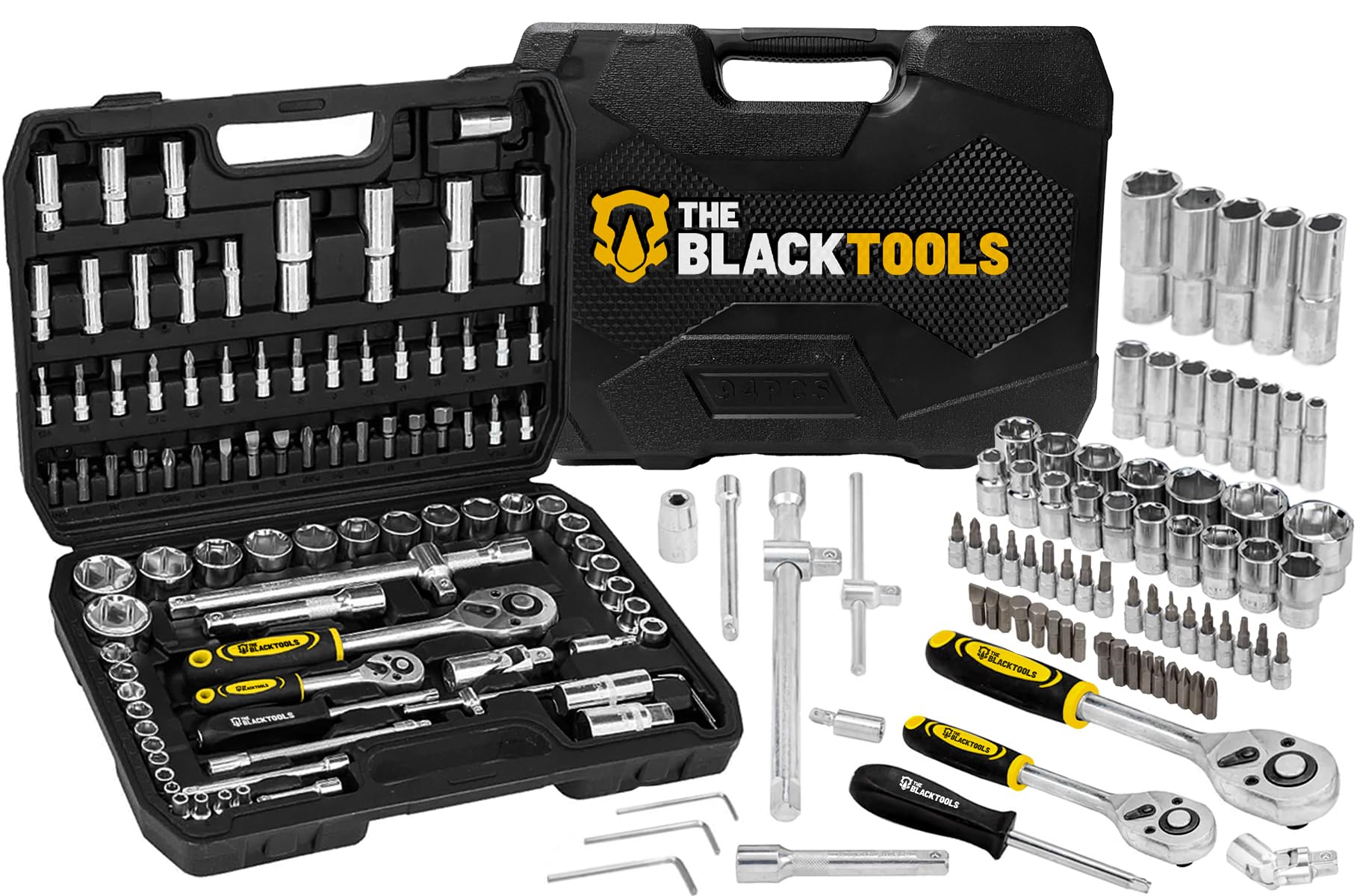 Jogo de Ferramentas 94 Peças The Black Tools TKF94 – Soquetes