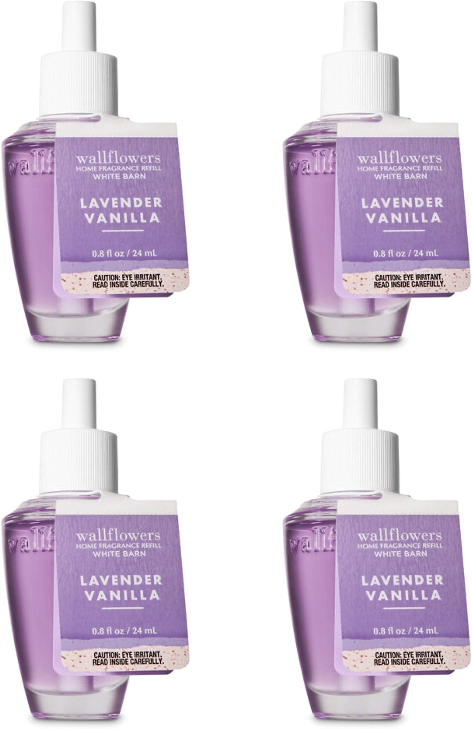 Bath and Body Works 4 Pack Lavender Vanilla Wallflowers