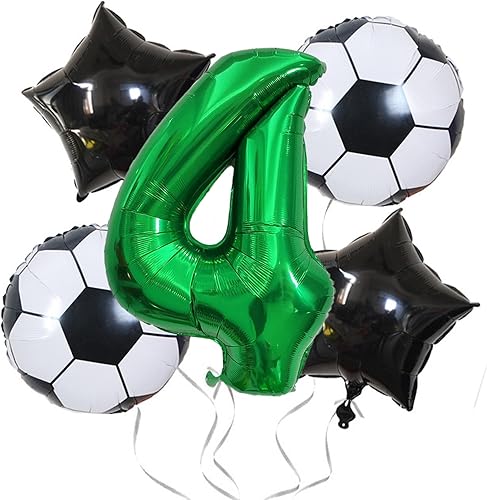 Miniatura 6 de Globos de números de color verde oscuro de 40 pulgadas, globos de aluminio de Mylar con helio para cumpleaños, globo número 4 para decoraciones de