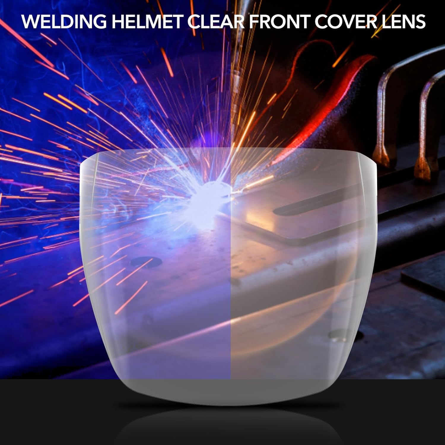 TRQWH Outside Cover Lens for Panoramic View Welding Helmet 3/Pack and 2 Inside Cover Lens