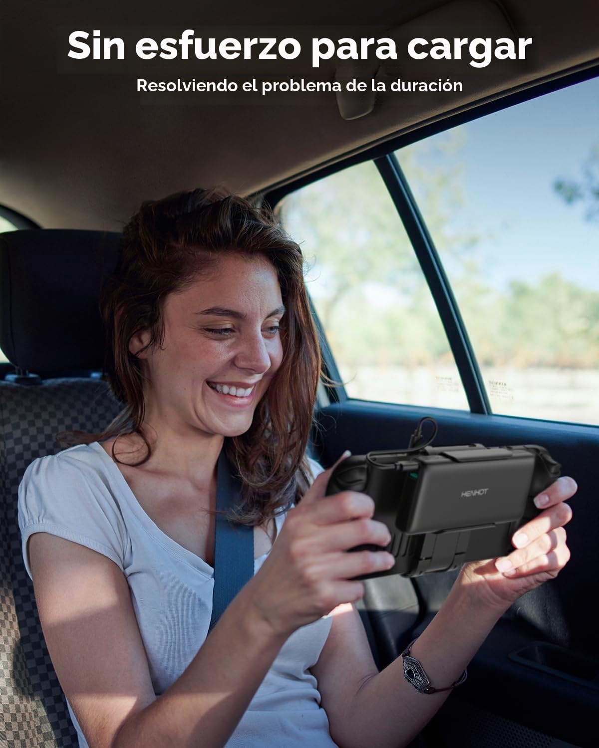 Banco de energía de 65 W compatible con Steam Deck/OLED, banco de energía portátil PD 3.0 de 20000 mAh con soporte trasero extraíble, batería externa para MacBook, Dell, Lenovo, Asus