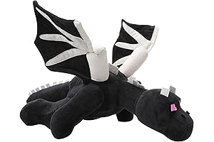 Black Dragon Plush 23.7" Soft Stuffed Animal Toy Pillow Character Doll
