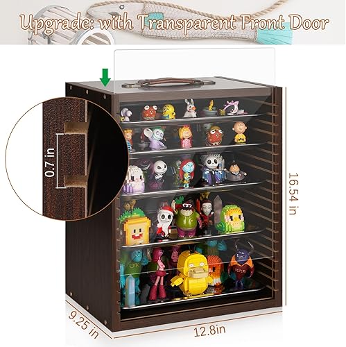 Miniatura 2 de Vitrina en miniatura para coleccionables, miniaturas, estuche, estantes de exhibición, estante para coleccionables para figuras de acción mini,