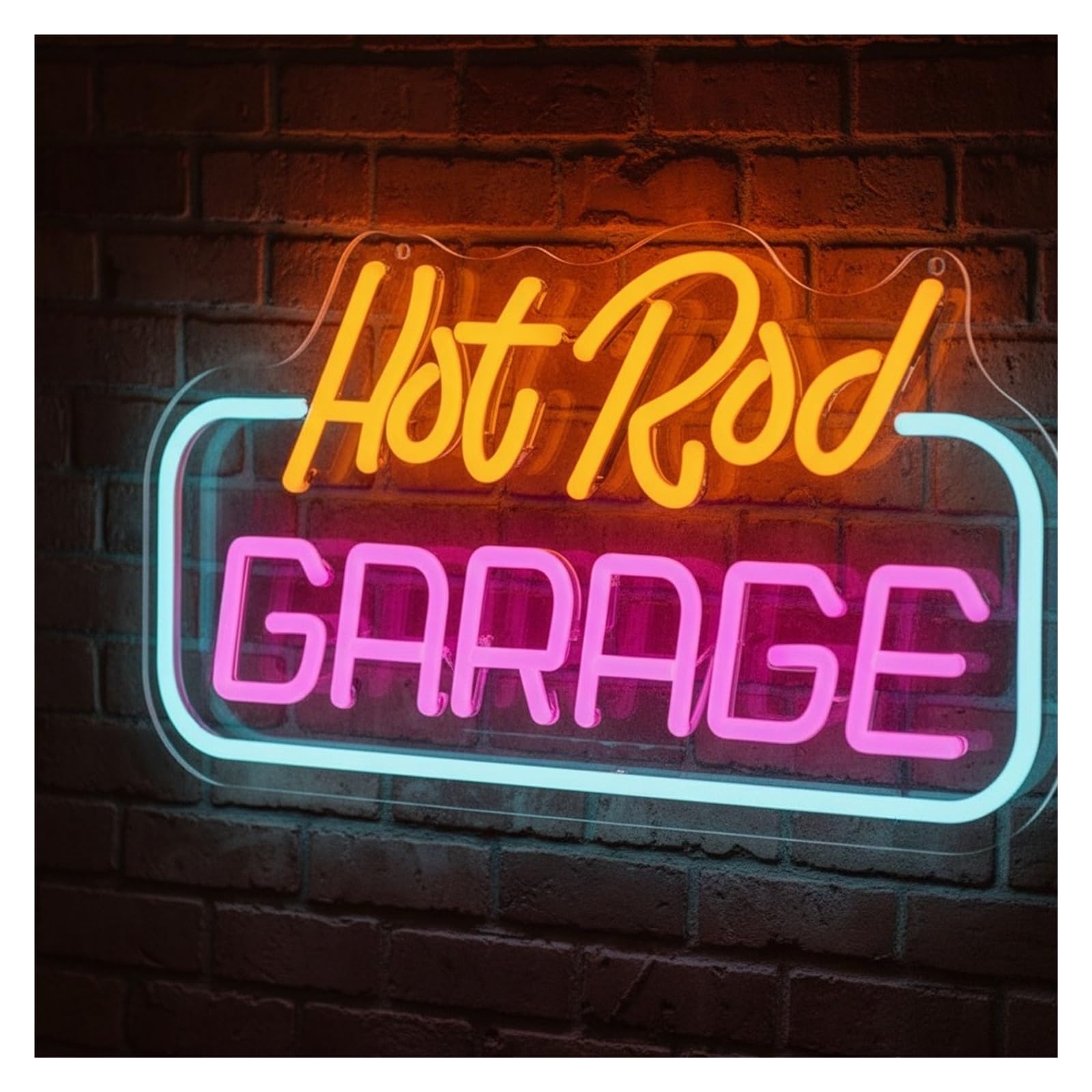 Generico Supporto per batteria per lampada da parete con insegna al neon per decorazioni durevoli per la camera letto