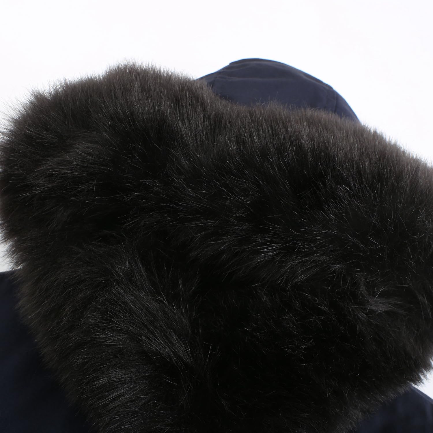 Générique Femmes épaississement chaud manteau d'hiver capuche en duvet Pike fausse fourrure extérieur manteau long veste manteau
