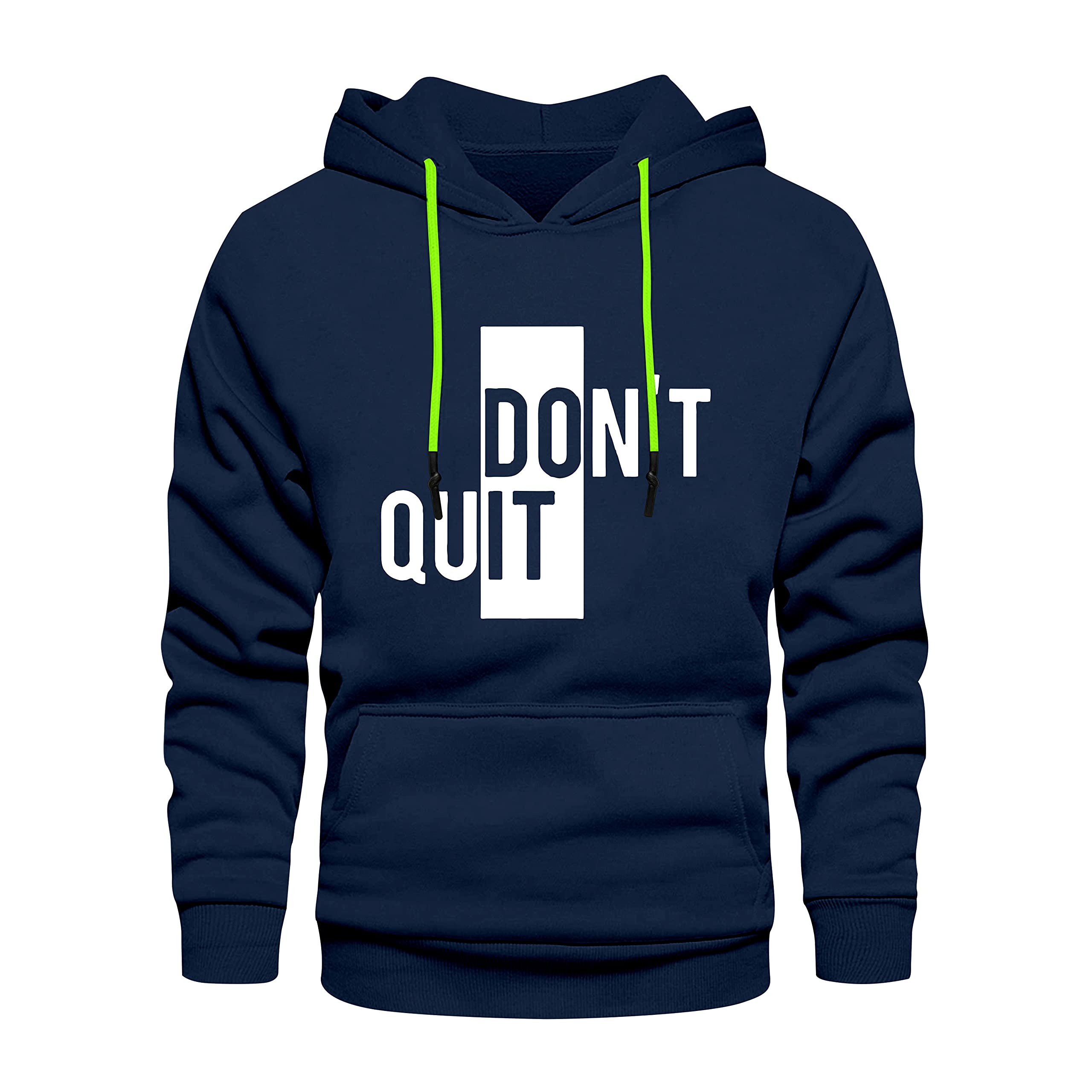 FASHION AND YOUTHLatest Stylish Unisex Don't Quit Design Printed Hooded Hoodies | Pullover Sweatshirts for Men & Women