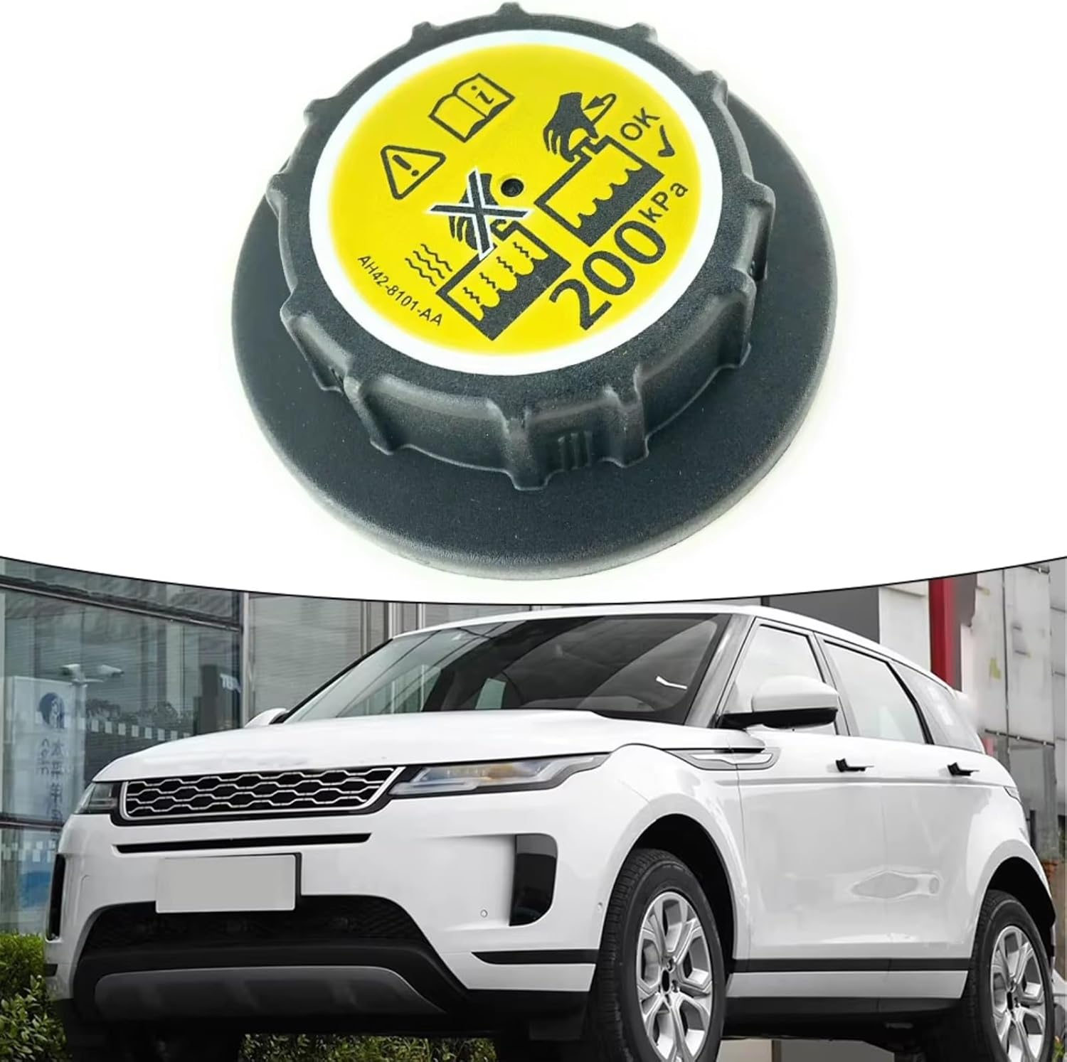 Coolant Radiator Tank Compatible With Land For Rover For Discovery 2017-2024 For LR4 2010-2016 Car Radiator Coolant Overflow Recovery Tank Cap