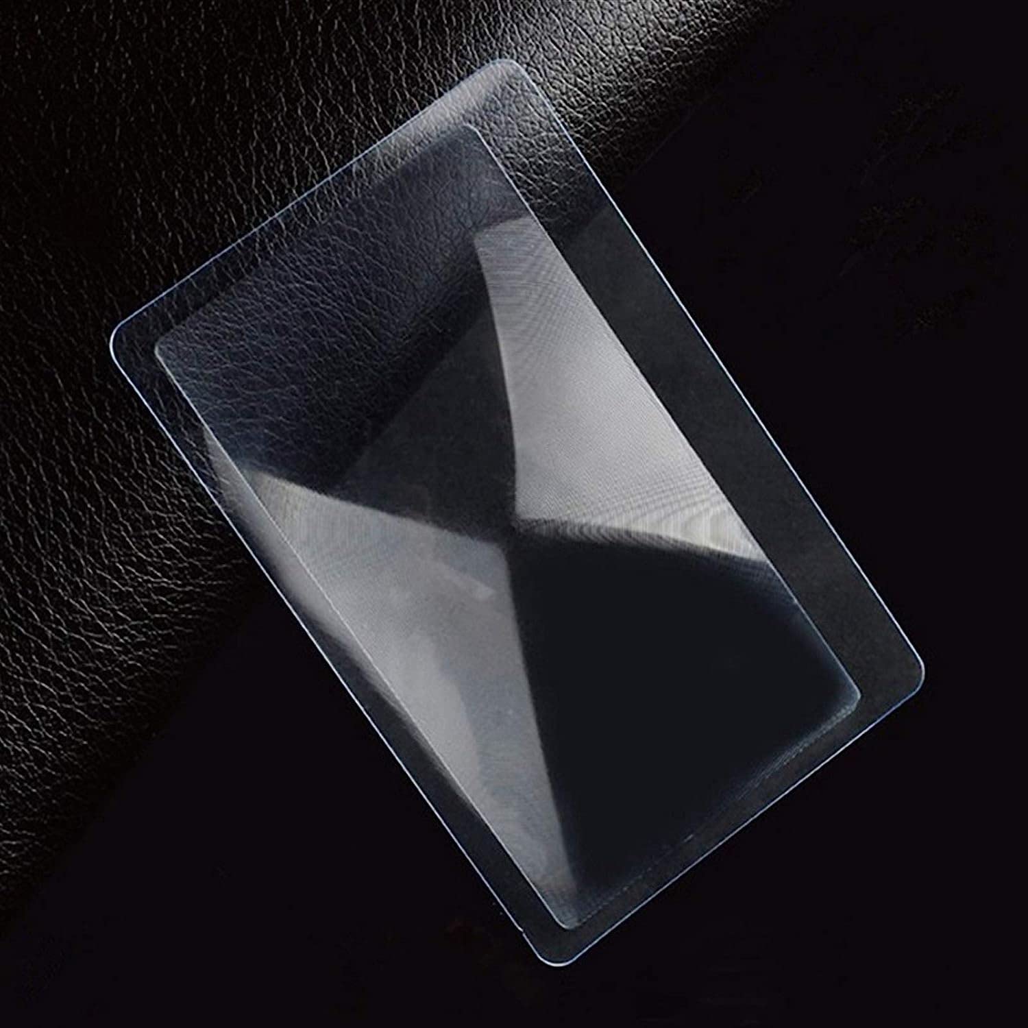 1/10 Stück 3-fache Vergrößerung, Fresnellinse, Taschenformat, Kreditkartengröße, transparente Lupe, 85 x 55 mm, # Marriage