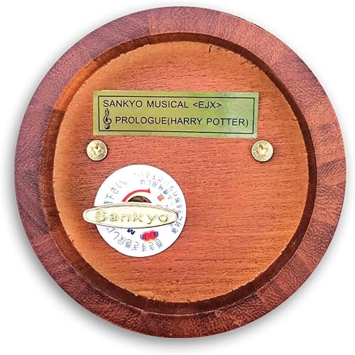 Miniatura 177 de BinkeGG Caja de música con forma de corazón hueco de madera con mecanismo musical Sankyo, melodía: Howl's M0ving Castle (Merry Go Round of Life)