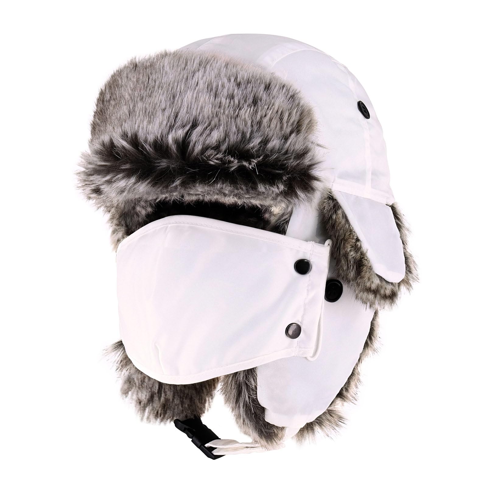 Waterproof Winter Trappers Unisex Premium Strength Ushanka Ear Flap Chin Strap Cold Weather Outdoor