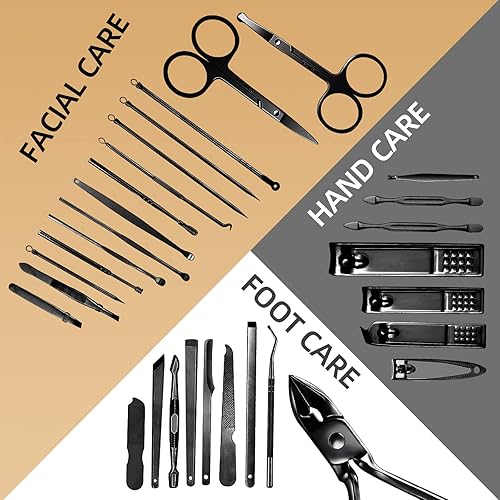 Miniatura 6 de Juego de cortaúñas 30 en 1 cortaúñas RedFlow cortaúñas y uñas de los pies herramientas de manicura herramientas de pedicura adecuado para kit de