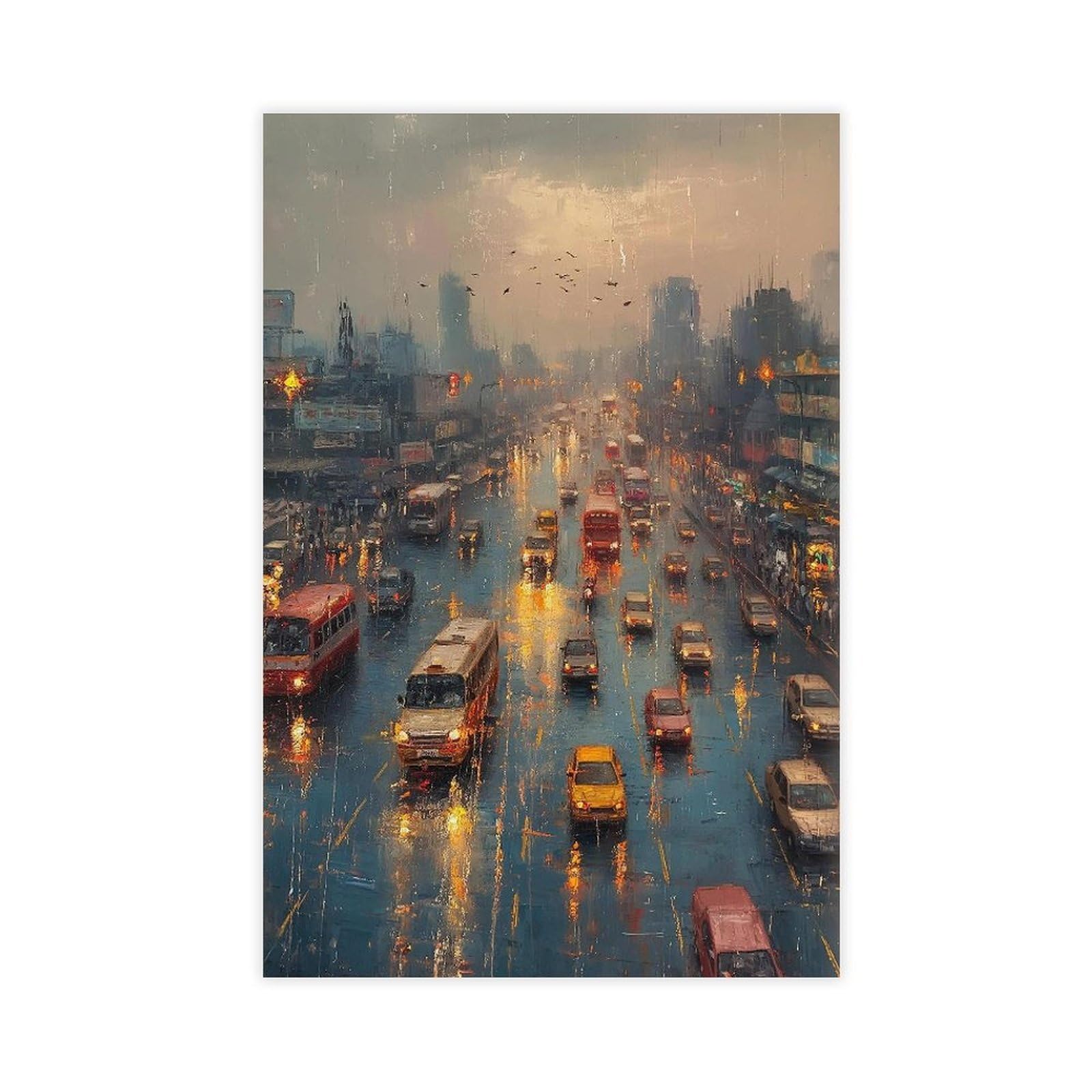 Bareronor Mumbai India Canvas Poster for Living Room Decor Gift