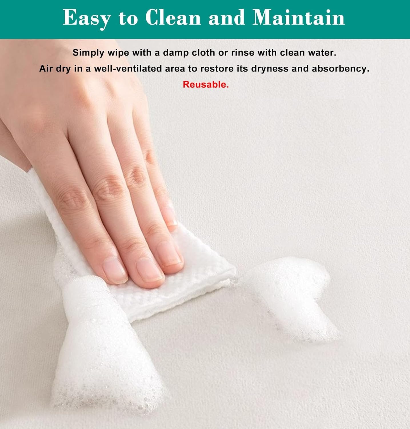 72" Diatomaceous Earth Mat for Windowsills - Quick-Drying, Absorbent Cushion Pad for Kitchen & Office Decor, Light Grey (72x13in) - Ideal for Narrow Spaces