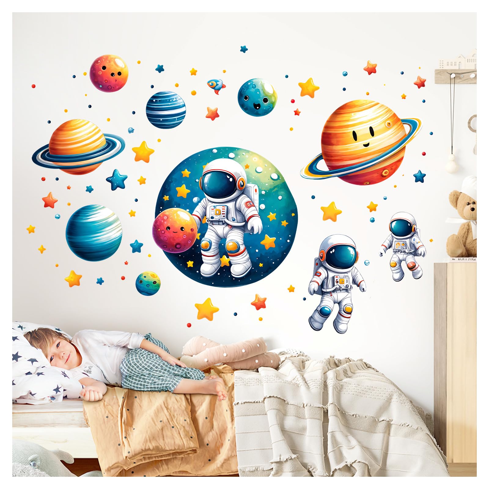 Little Deco Wandtattoo Weltall Astronaut DL5041 L