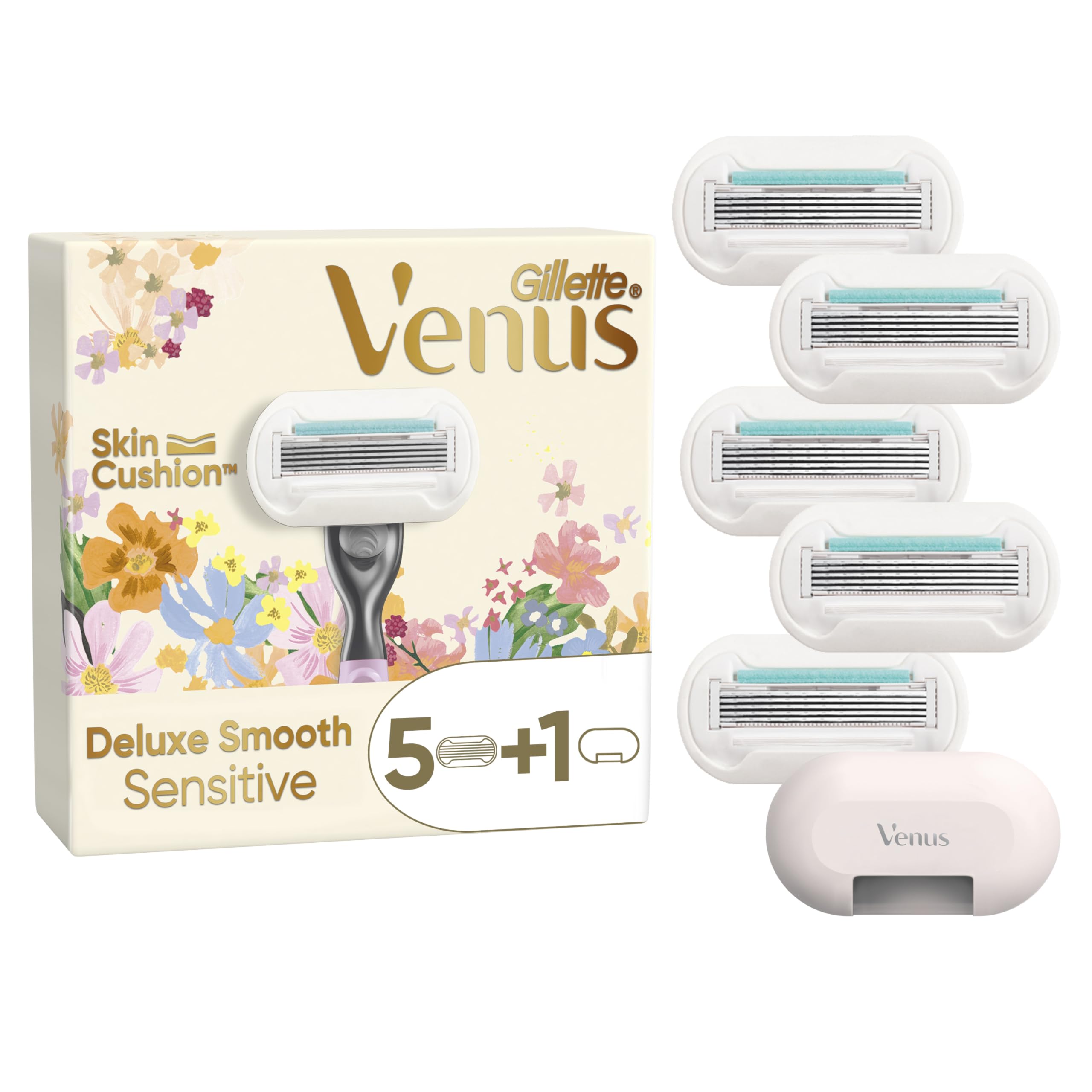 Gillette Venus, Rifle Paper Co. + Venus Deluxe Smooth Sensitive Rasierklingen x5