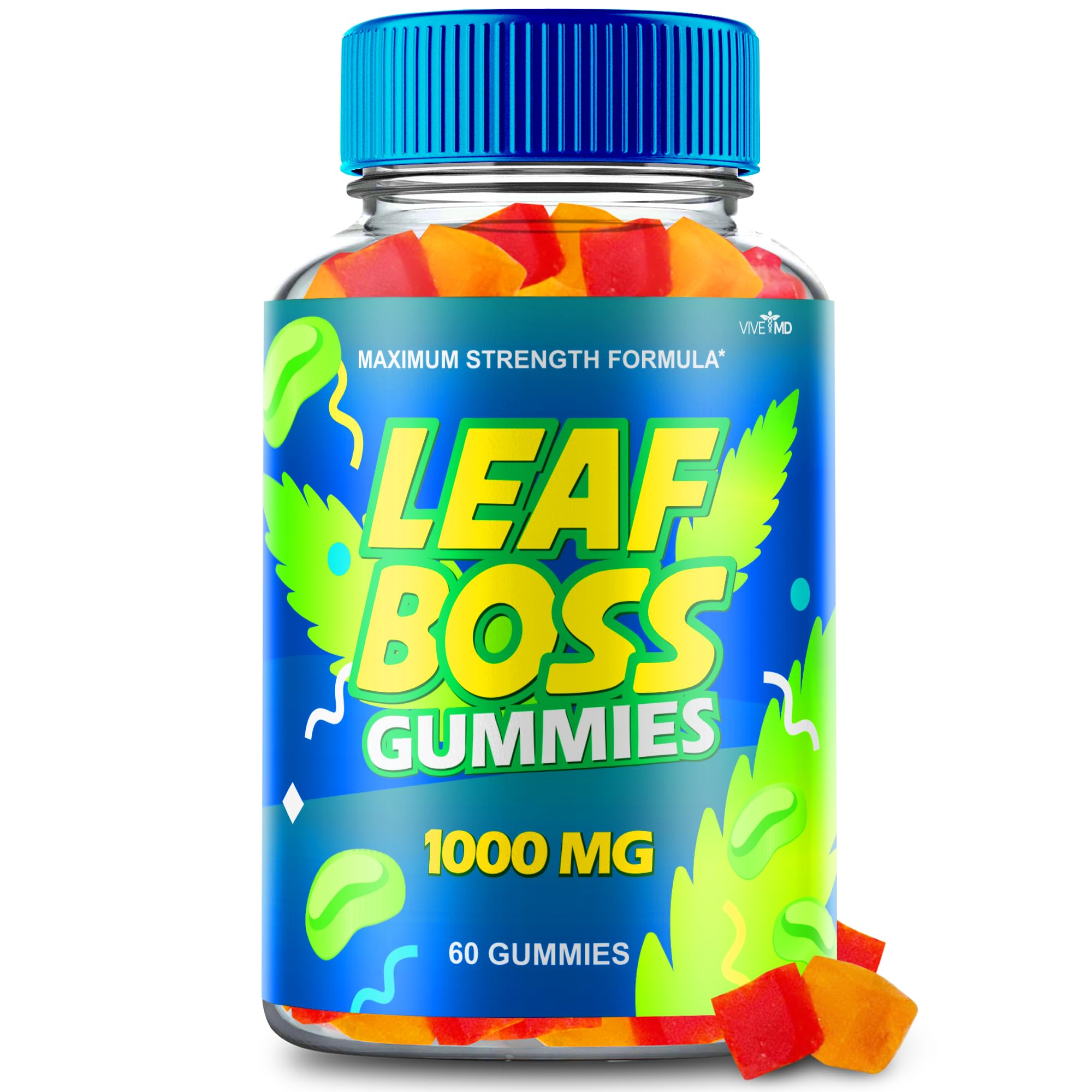 Amazon.com: Leaf Boss Hemp Gummies, Maximum Strength Leaf Boss Gummies Enhanced with Hemp Extract - 25mg Per Gummy 1500mg Per Bottle High Potency Blend Hemp Gummies (60 Gummies) : Health & Household