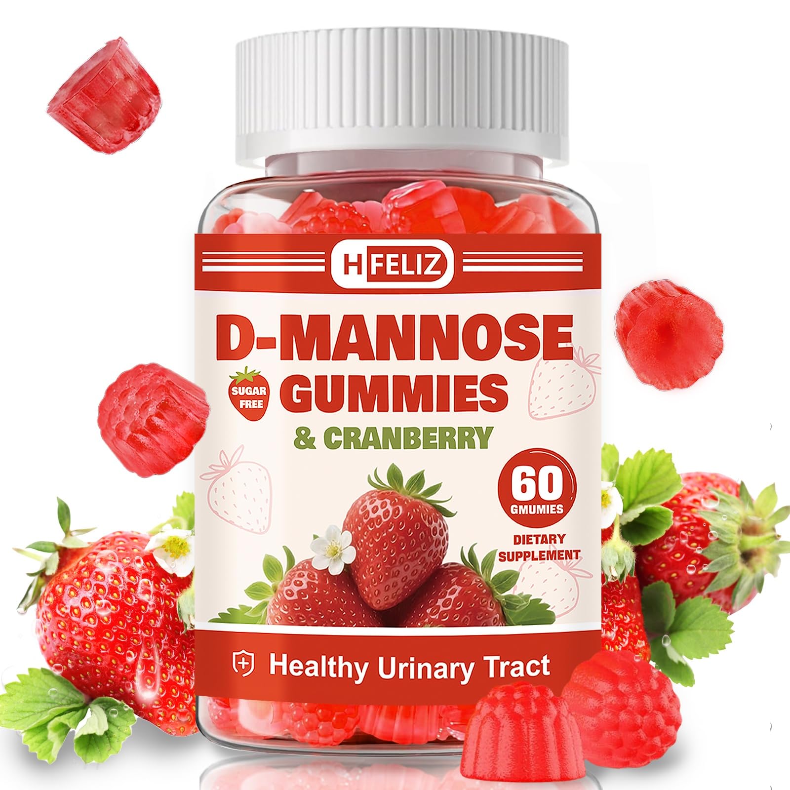 Amazon.com: HFELIZ D Mannose with Cranberry Gummies, D-Mannose