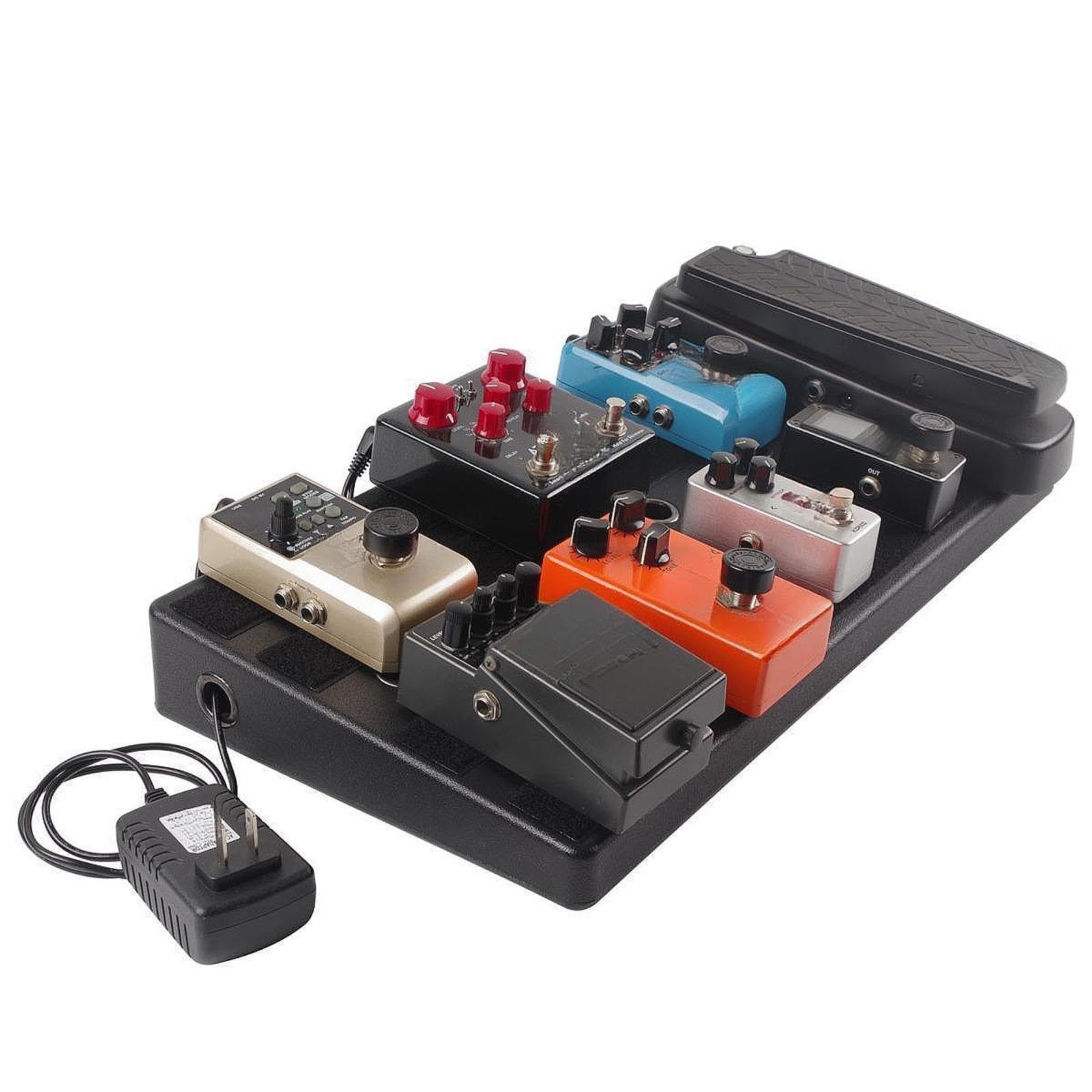 Generic Guitar Effect Pedal Board,Bass Pedalboard,Universal Sturdy Easy to Carry Cable Supply for Bass Electric Guitar Replacement, black : Musical Instruments
