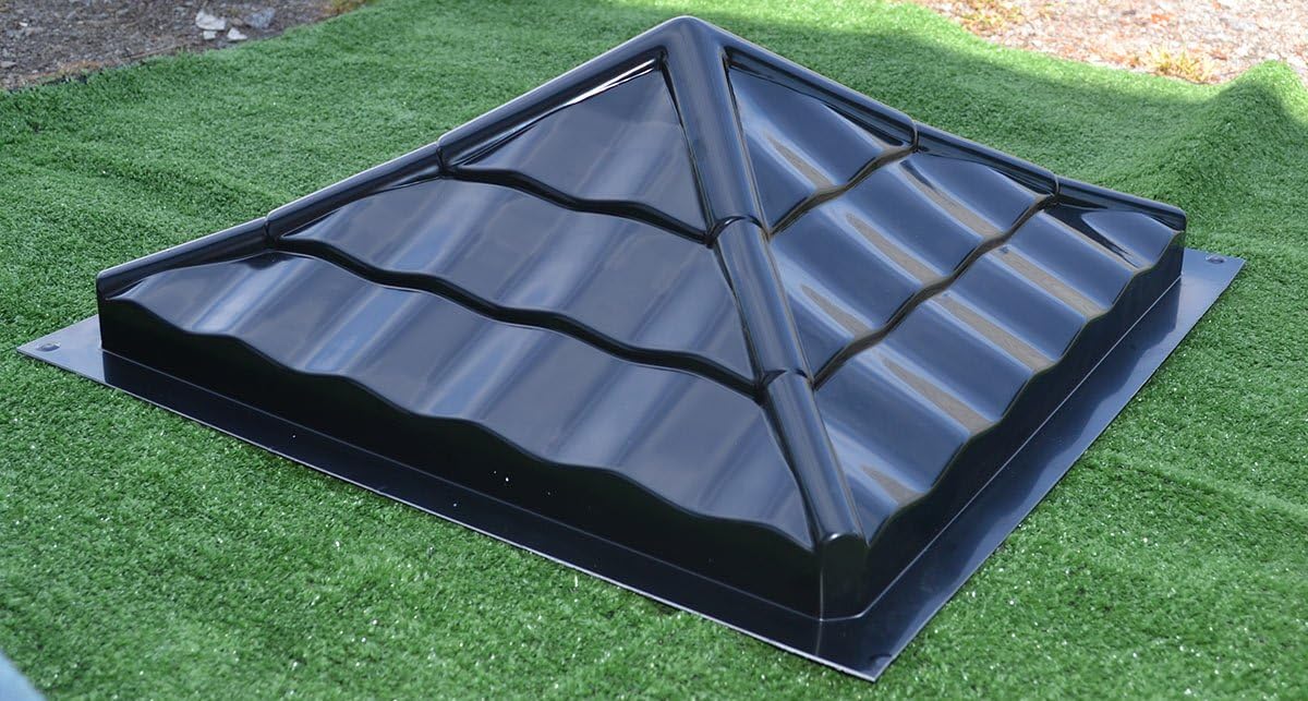 SvitMolds Plastic Molds Fence Pier Cap Mould Concrete 17,72x17.72 inch (450x450mm) #P02