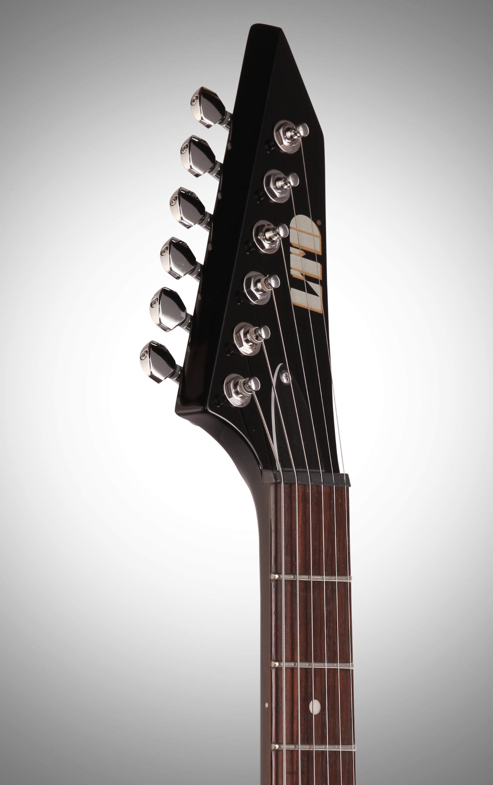 ESP 6 String LTD V50 Guitarra elétrica, preta, destro (LV50BLK